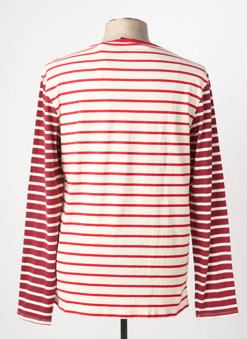 T-shirt coupe droite manches longues rouge SCOTCH & SODA homme