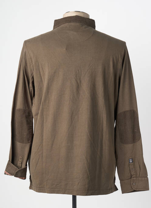 Polo manches longues manches longues vert CLASSIC ALL BLACKS homme