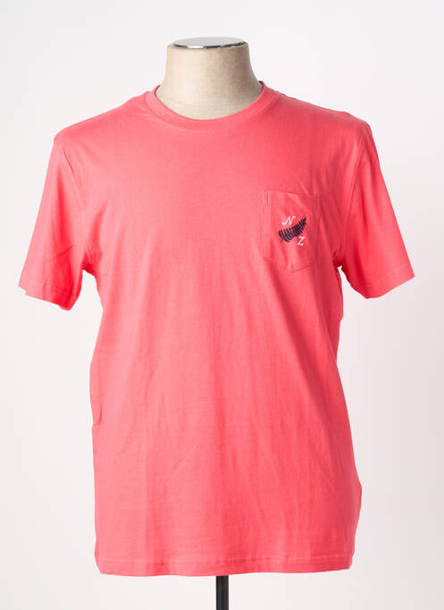 T-shirt coupe droite manches courtes rose CLASSIC ALL BLACKS homme