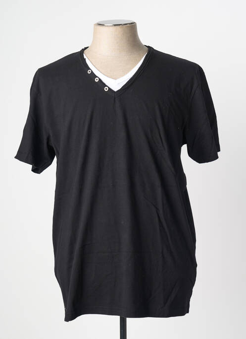 T-shirt coupe droite manches courtes noir DEELUXE homme
