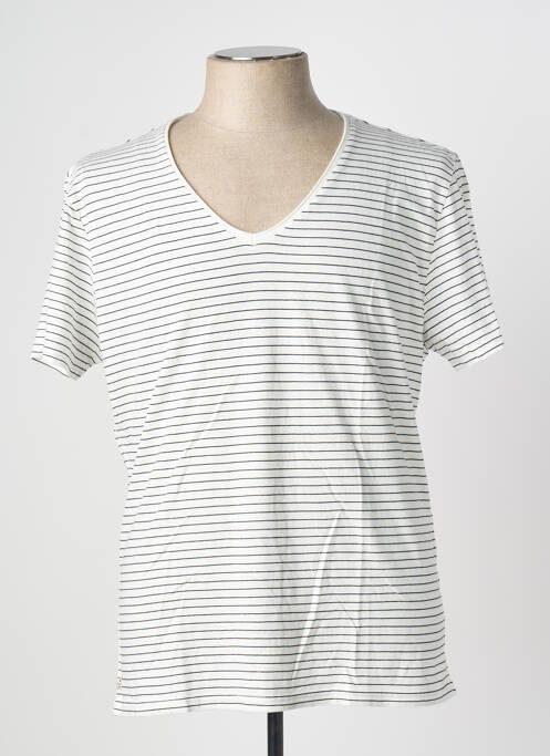 T-shirt coupe cintrée manches courtes blanc DEELUXE homme