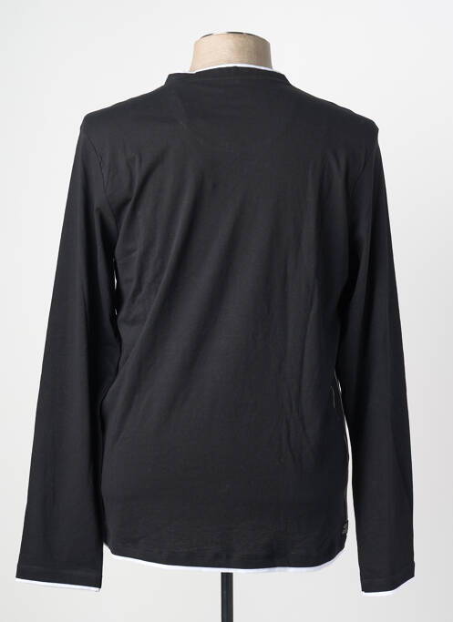 T-shirt coupe droite manches longues noir DEELUXE homme