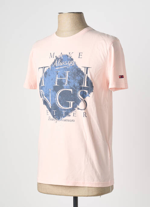 T-shirt rose BEING HUMAN homme
