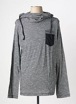 Pull stretch manches longues gris DEELUXE homme