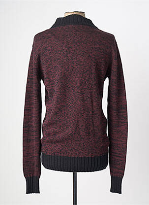Pull col v manches longues rouge DEELUXE homme