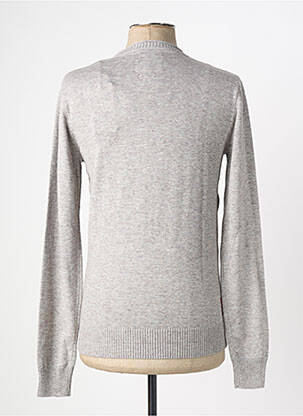 Pull stretch manches longues gris DEELUXE homme