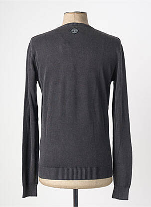 Pull col v manches longues gris KAPORAL homme
