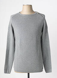 Pull stretch manches longues gris DEELUXE homme