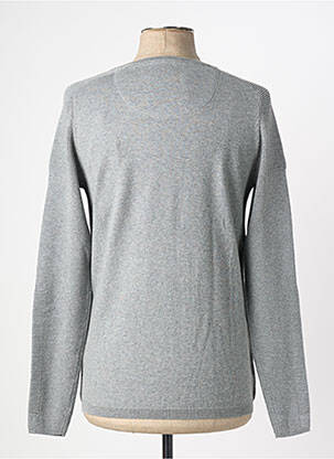 Pull stretch manches longues gris DEELUXE homme