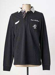 Polo manches longues manches longues noir CLASSIC ALL BLACKS homme
