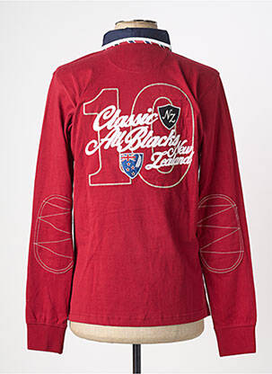 Polo manches longues manches longues rouge CLASSIC ALL BLACKS homme
