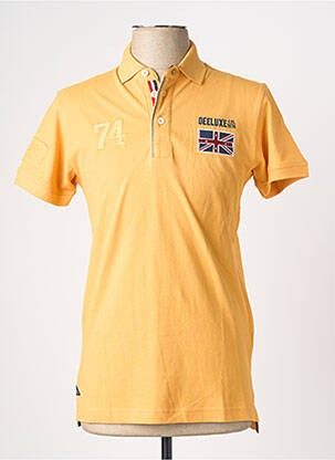 Polo coupe droite manches courtes orange DEELUXE homme