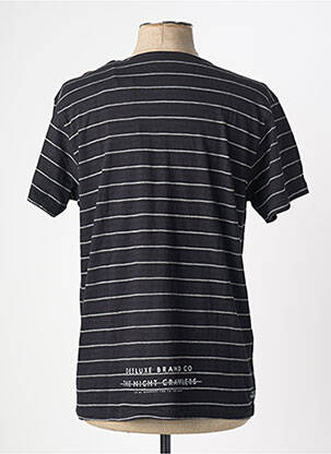 T-shirt stretch manches courtes noir DEELUXE homme