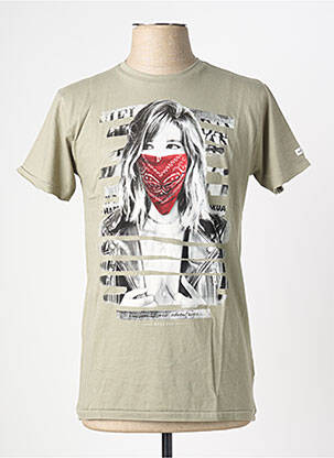 T-shirt stretch manches courtes vert DEELUXE homme