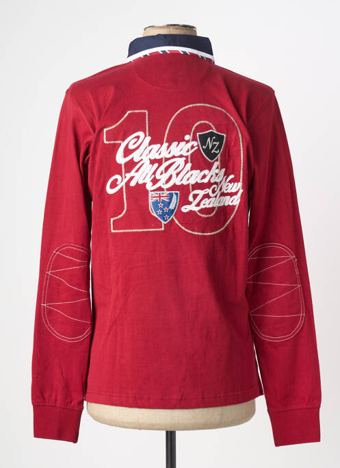 Polo rouge CLASSIC ALL BLACKS homme