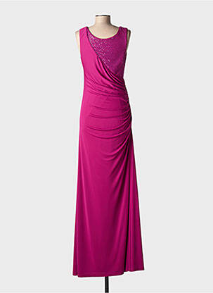 Robe longue sans manche sans manche violet ASCIA femme
