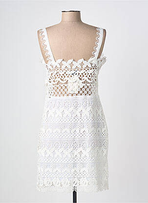 Robe mi-longue sans manche sans manche beige IBIMODA femme