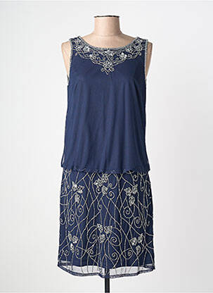 Robe mi-longue sans manche sans manche bleu MARFIL femme