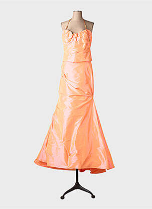 Ensemble jupe coupe cintrée orange REMBO STYLING femme