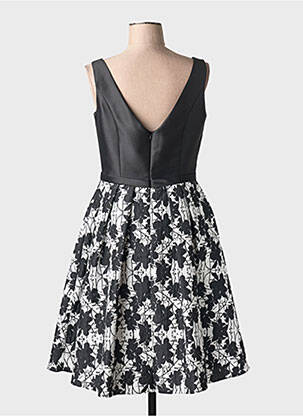 Robe mi-longue imprimé fleurs sans manche noir MARFIL femme