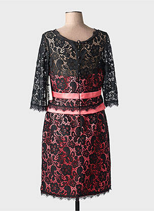 Robe mi-longue manches longues manches longues noir MARFIL femme
