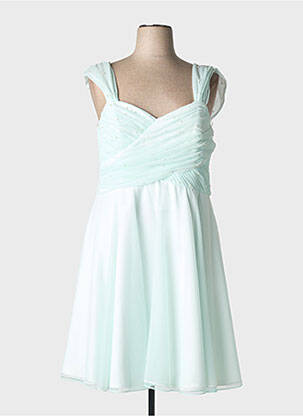 Robe mi-longue sans manche sans manche bleu ASCIA femme
