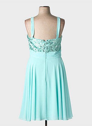 Robe mi-longue sans manche sans manche bleu ASCIA femme