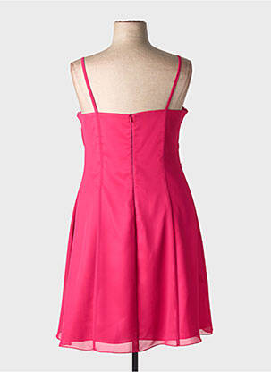 Robe mi-longue sans manche sans manche rose ASCIA femme