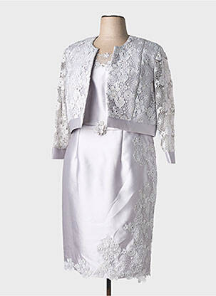 Ensemble robe broderie gris MARFIL femme