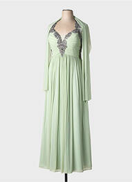 Robe longue sans manche sans manche vert LAUTINEL PARIS femme