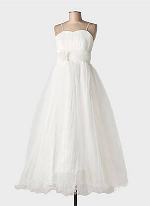 Robe longue fines bretelles fines bretelles beige CHRISTELLA fille