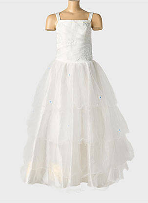 Robe longue sans manche sans manche beige JUJU fille