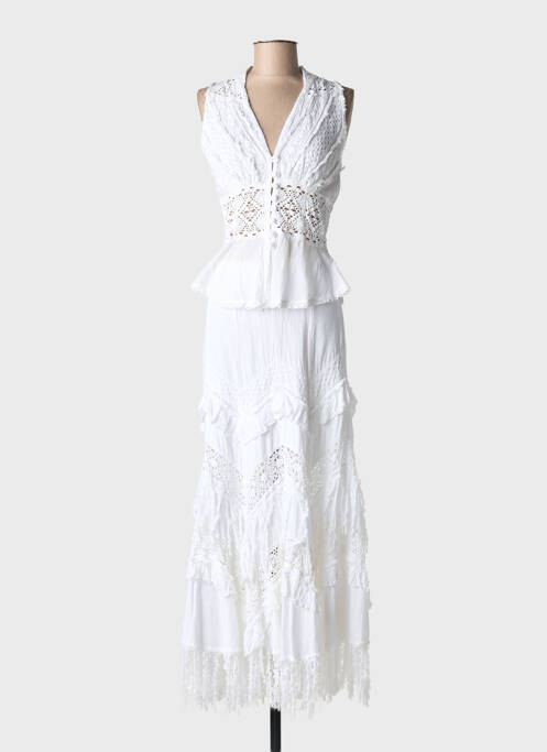 Ensemble jupe coupe cintrée blanc TONY BONET femme