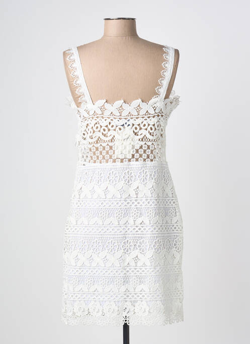 Robe mi-longue sans manche sans manche beige IBIMODA femme