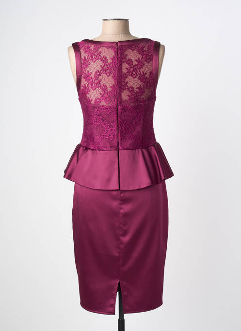 Robe mi-longue sans manche sans manche violet ASCIA femme