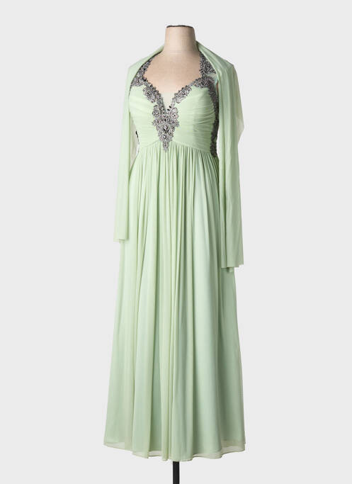 Robe longue sans manche sans manche vert LAUTINEL PARIS femme
