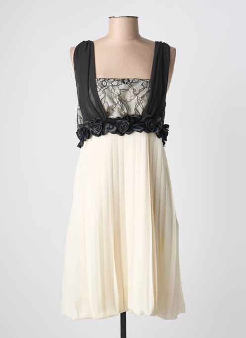 Robe mi-longue beige MARFIL femme