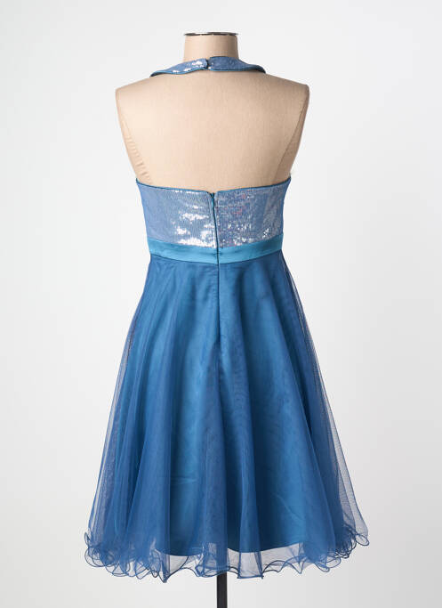 Robe mi-longue sans manche sans manche bleu ASCIA femme