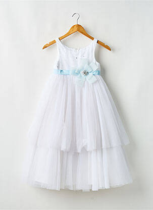 Robe mi-longue sans manche sans manche blanc ALFRED ANGELO fille