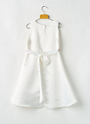 Robe mi-longue sans manche sans manche blanc ESTHER fille