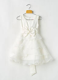 Robe mi-longue sans manche sans manche beige ESTHER fille