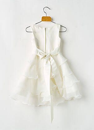 Robe mi-longue sans manche sans manche beige ESTHER fille