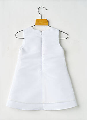 Robe mi-longue sans manche sans manche blanc PASSANELA fille
