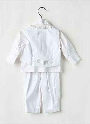 Ensemble pantalon taille élastique blanc CHRISTELLA garçon