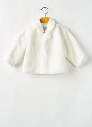 Veste casual col claudine blanc ESTHER fille