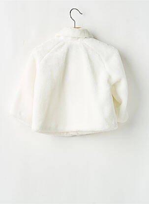 Veste casual col claudine blanc ESTHER fille