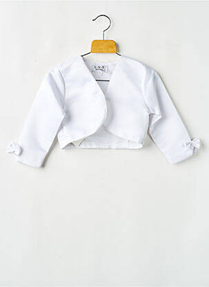Boléro col v blanc ESTHER fille