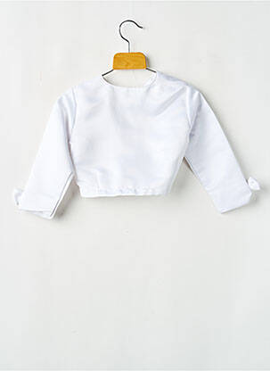 Boléro col v blanc ESTHER fille