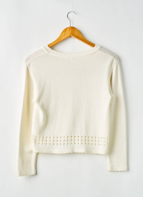 Gilet manches longues beige BIAN CORELLA fille