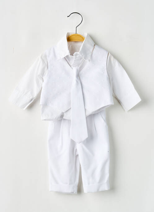 Ensemble pantalon blanc CHRISTELLA garçon